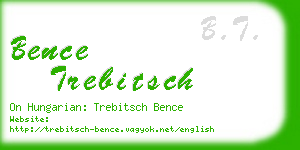 bence trebitsch business card
